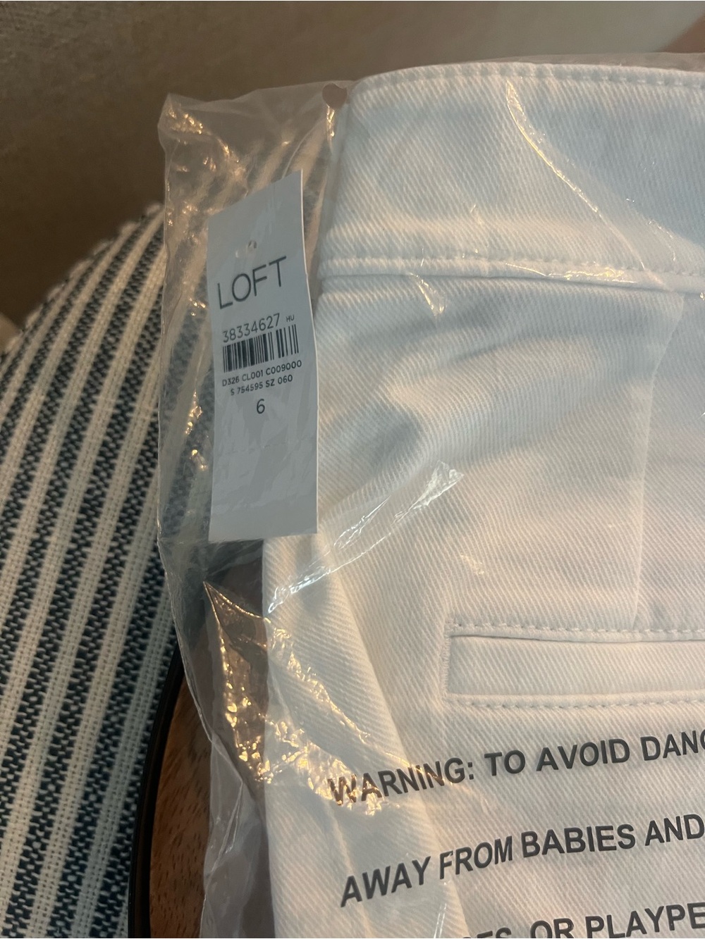 LOFT White Girls' Shorts - Classic Cotton Twill